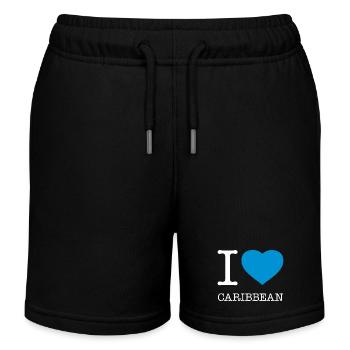 J’AIME LES CARAÏBES Karibik - Short de jogging enfant bio Stanley/Stella - noir - Devant