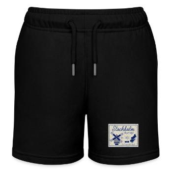 Stockholm Windmill Heritage - Kinder Organic Joggingshorts Mini Bolter von Stanley/Stella - Schwarz - Vorne