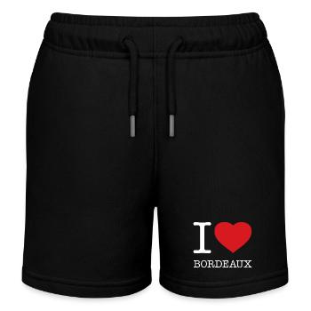 J’AIME BORDEAUX - Short de jogging enfant bio Stanley/Stella - noir - Devant