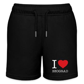 J’AIME BEOGRAD Belgrade Belgrad - Short de jogging enfant bio Stanley/Stella - noir - Devant
