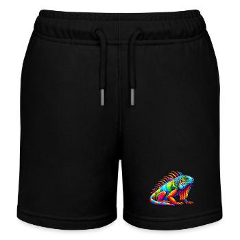 Iguane - Short de jogging enfant bio Stanley/Stella - noir - Devant