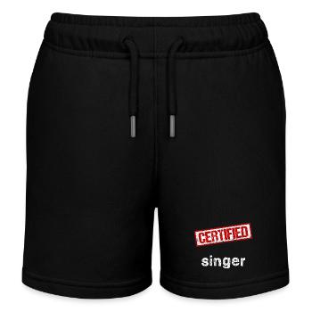 Chanteur - Short de jogging enfant bio Stanley/Stella - noir - Devant