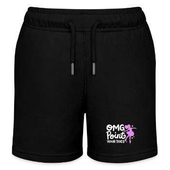 Ballett Tanzen Ballerina - Kinder Organic Joggingshorts Mini Bolter von Stanley/Stella - Schwarz - Vorne