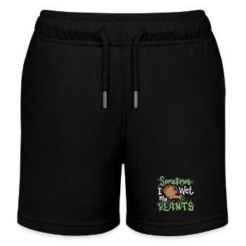 Pflanzen Gartenarbeit - Kinder Organic Joggingshorts Mini Bolter von Stanley/Stella - Schwarz - Vorne