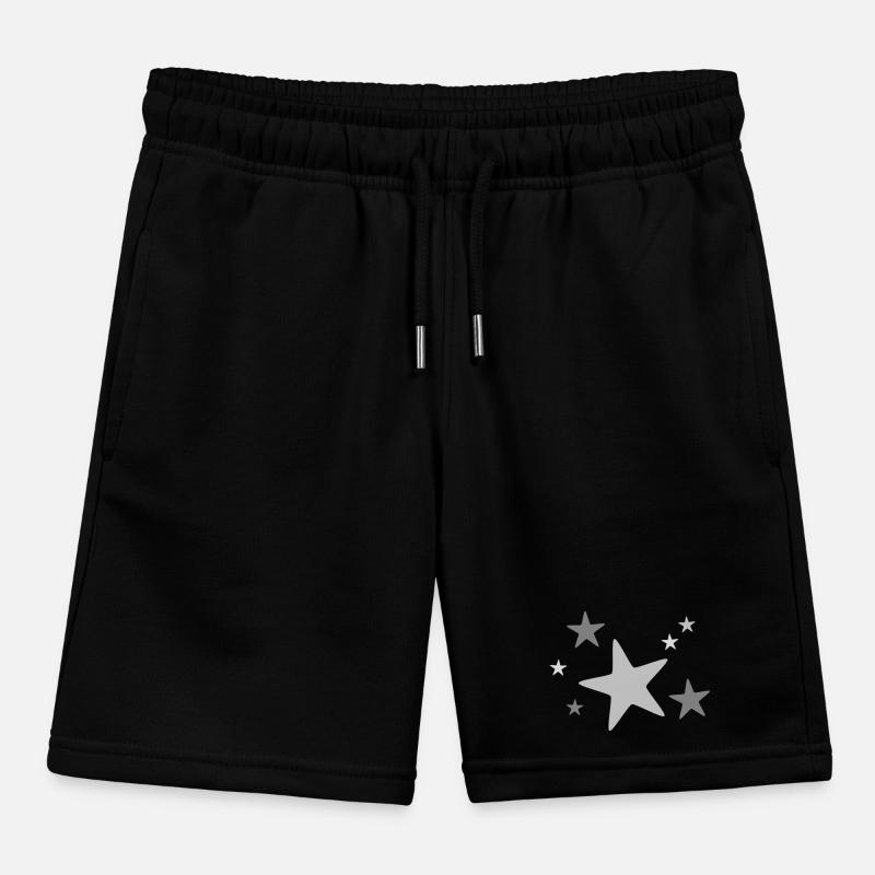 Star group multicolored Kids Organic Sweat Shorts by Stanley/Stella