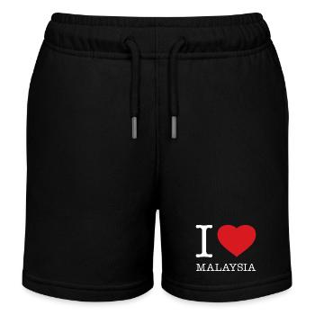 I LOVE MALAYSIA - Kinder Organic Joggingshorts Mini Bolter von Stanley/Stella - Schwarz - Vorne