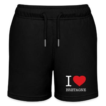I LOVE BRITTANY - Kids Organic Sweat Shorts by Stanley/Stella - black - Front