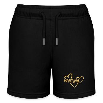 Martina Martina - Kinder Organic Joggingshorts Mini Bolter von Stanley/Stella - Schwarz - Vorne