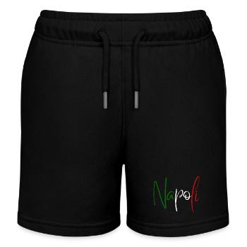 J’adore Naples, un design minimaliste élégant - Short de jogging enfant bio Stanley/Stella - noir - Devant