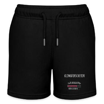 Klimaforscherin Student Beruf Ausbildung Umwelt - Kinder Organic Joggingshorts Mini Bolter von Stanley/Stella - Schwarz - Vorne