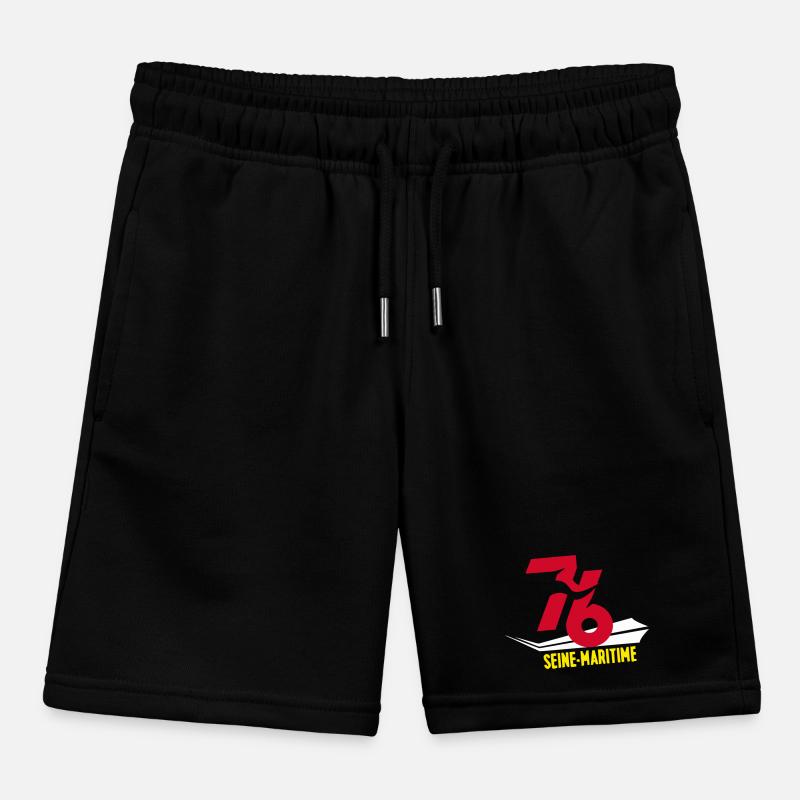 Stilisiertes Seine-Maritime-Emblem 76 Kinder Organic Joggingshorts Mini Bolter von Stanley/Stella