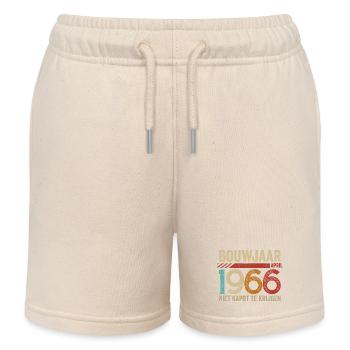 Bouwjaar april 1966 niet kapot te krijgen - Kids Organic Sweat Shorts by Stanley/Stella - soft Ecru - Front