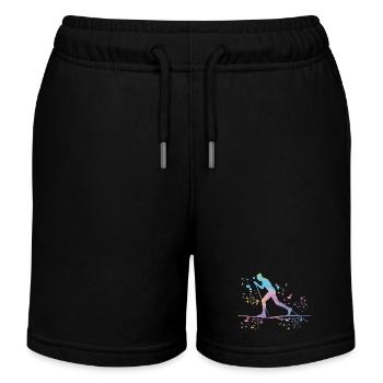 Ski de fond Ski de fond - Short de jogging enfant bio Stanley/Stella - noir - Devant