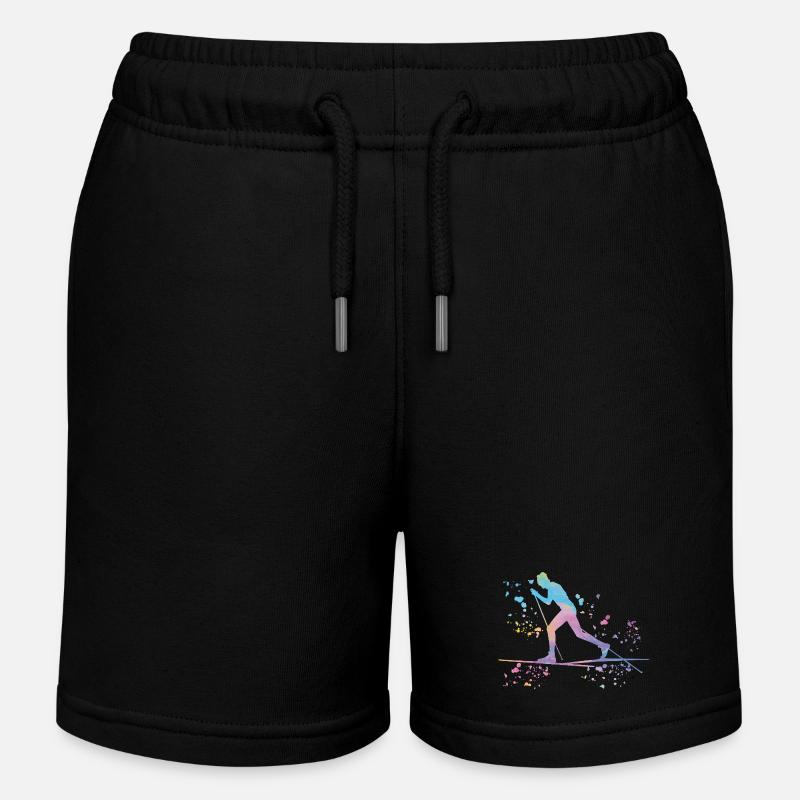 Ski de fond Ski de fond - Short de jogging enfant bio Stanley/Stella - noir