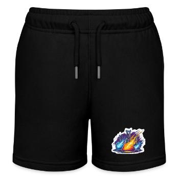 Expérience du laboratoire de la pluie de météores Quadrantide Lab Geek - Short de jogging enfant bio Stanley/Stella - noir - Devant