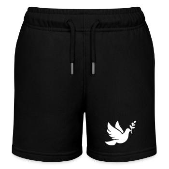 Foi de la Paix de la Colombe - Short de jogging enfant bio Stanley/Stella - noir - Devant