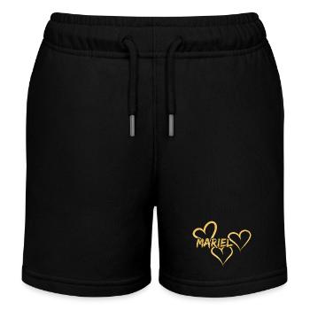 Gift for Mariel - Kids Organic Sweat Shorts by Stanley/Stella - black - Front