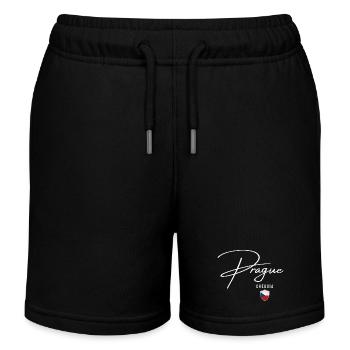 Prague, Tchéchie, design élégant Prague - Short de jogging enfant bio Stanley/Stella - noir - Devant