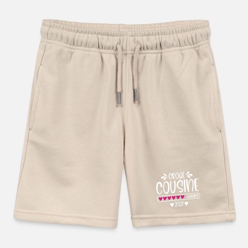 Große Cousine 2027 loading Herzchen Ladebalken Kinder Organic Joggingshorts Mini Bolter von Stanley/Stella