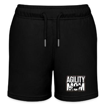 Maman Agility – Maman des Chiens de sport canin - Short de jogging enfant bio Stanley/Stella - noir - Devant
