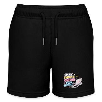 Support technique familial non rémunéré - Short de jogging enfant bio Stanley/Stella - noir - Devant