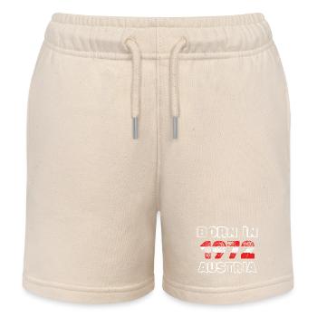 Born in 1972 - Kids Organic Sweat Shorts by Stanley/Stella - soft Ecru - Front