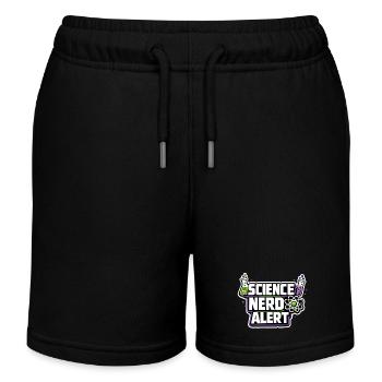 Nerd scientifique Motif d’alerte - Short de jogging enfant bio Stanley/Stella - noir - Devant