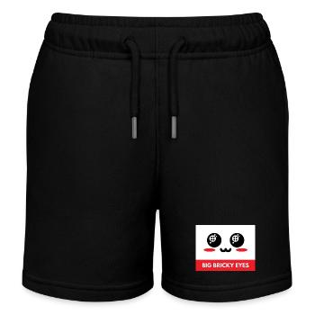 Un gros pincement bloque les yeux - Short de jogging enfant bio Stanley/Stella - noir - Devant