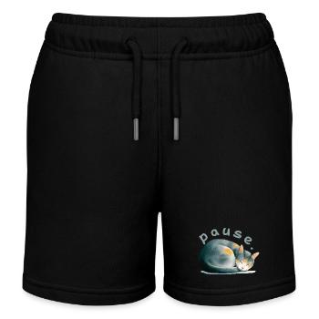 Pause - Kinder Organic Joggingshorts Mini Bolter von Stanley/Stella - Schwarz - Vorne