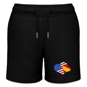 Espagne Amérique Aime l’Espagne Amérique USA - Short de jogging enfant bio Stanley/Stella - noir - Devant