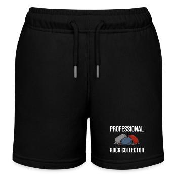 Professioneller Steine Sammler Geschenk Geologie - Kinder Organic Joggingshorts Mini Bolter von Stanley/Stella - Schwarz - Vorne