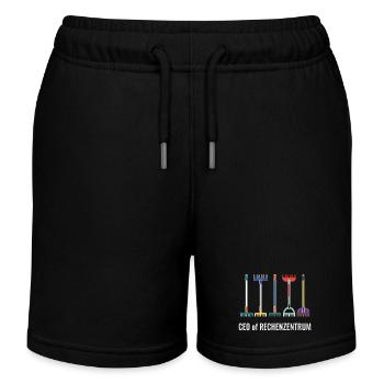 Leiter vom Rechenzentrum Gärtner EDV IT - Kinder Organic Joggingshorts Mini Bolter von Stanley/Stella - Schwarz - Vorne