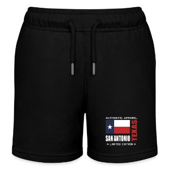 San Antonio - Kinder Organic Joggingshorts Mini Bolter von Stanley/Stella - Schwarz - Vorne