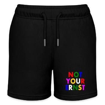 Not your ernst - Kinder Organic Joggingshorts Mini Bolter von Stanley/Stella - Schwarz - Vorne
