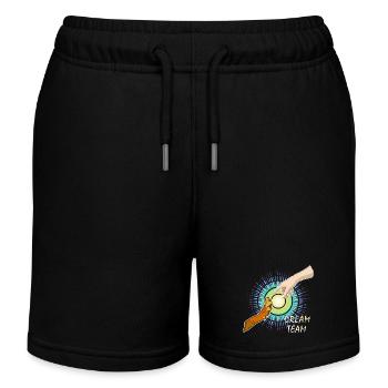 Dog Paw Human Arm Dream Team - Kids Organic Sweat Shorts by Stanley/Stella - black - Front
