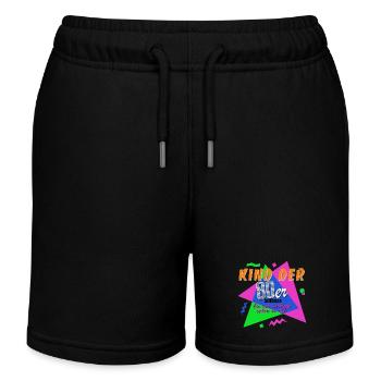 Kind der 80er - Scheisse, bin ich schon so alt? - Kinder Organic Joggingshorts Mini Bolter von Stanley/Stella - Schwarz - Vorne