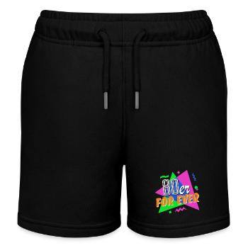 Années 80 pour toujours - années 80 - coloré + fou - Short de jogging enfant bio Stanley/Stella - noir - Devant