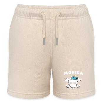 Pirate Monika Design pour les filles et les femmes - Short de jogging enfant bio Stanley/Stella - écru doux - Devant