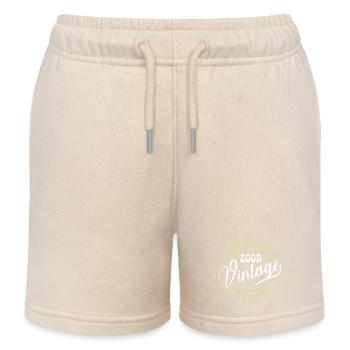 Vintage 2009 Retro 2009 Birthday Gift 2009 - Kids Organic Sweat Shorts by Stanley/Stella - soft Ecru - Front