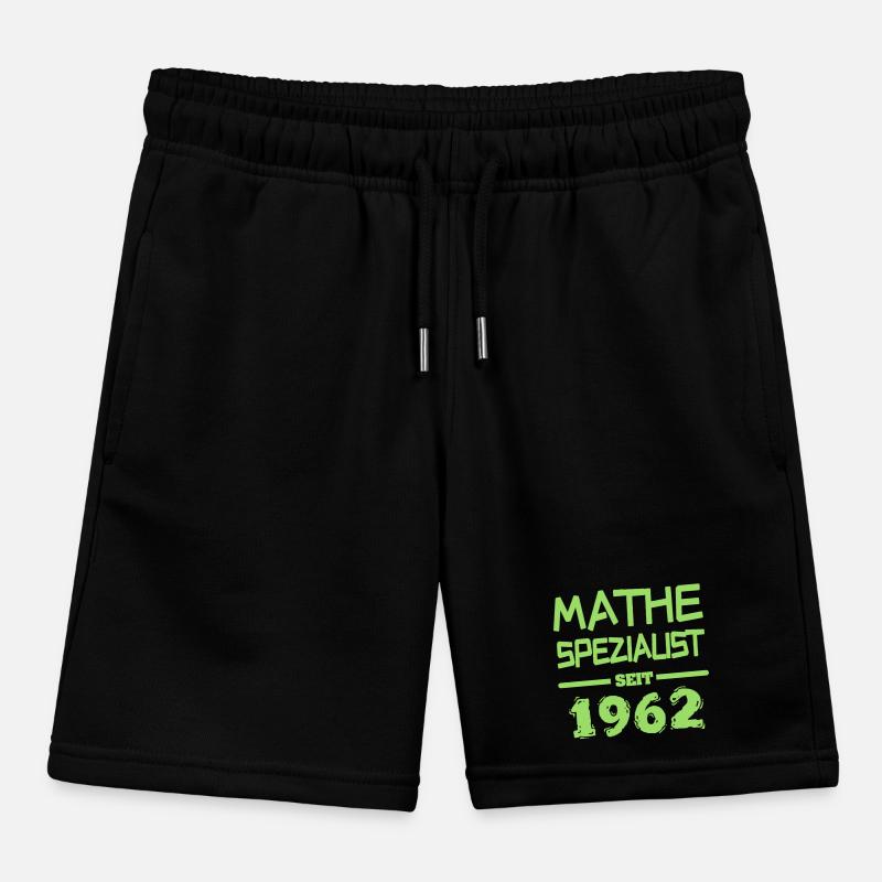 Math 1962 Kids Organic Sweat Shorts by Stanley/Stella