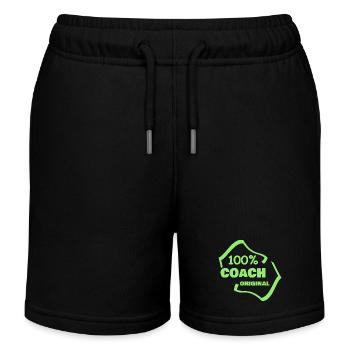Coach as a profession - Kids Organic Sweat Shorts by Stanley/Stella - black - Front
