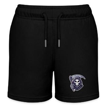 Sensenmann Lächelnde Sense Illustration - Kinder Organic Joggingshorts Mini Bolter von Stanley/Stella - Schwarz - Vorne