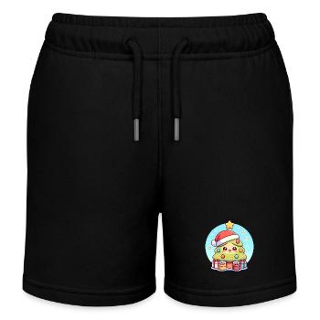 Kawaii Weihnachtsbaum mit Geschenken - Kinder Organic Joggingshorts Mini Bolter von Stanley/Stella - Schwarz - Vorne