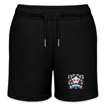 16 Jahre Awesome Star Celebration - Kinder Organic Joggingshorts Mini Bolter von Stanley/Stella - Schwarz - Vorne