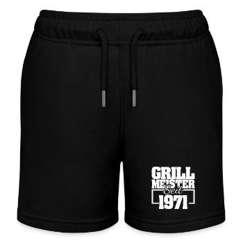 Grillen 1971 - Kinder Organic Joggingshorts Mini Bolter von Stanley/Stella - Schwarz - Vorne