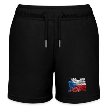 Tschechien Vintage Flagge - Kinder Organic Joggingshorts Mini Bolter von Stanley/Stella - Schwarz - Vorne