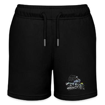 0897 Moped 50cc Farbe ALTE SKOOL - Kinder Organic Joggingshorts Mini Bolter von Stanley/Stella - Schwarz - Vorne