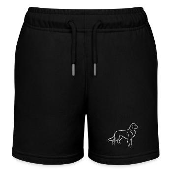 Setter standing - Kids Organic Sweat Shorts by Stanley/Stella - black - Front