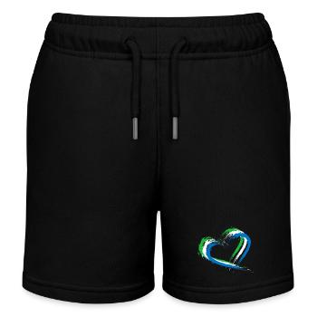 Sierra Leone - Short de jogging enfant bio Stanley/Stella - noir - Devant