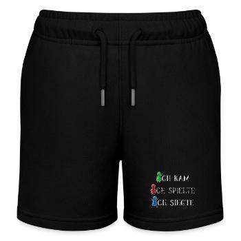 Ich kam ich spielte ich siegte Glücksshirt - Kinder Organic Joggingshorts Mini Bolter von Stanley/Stella - Schwarz - Vorne